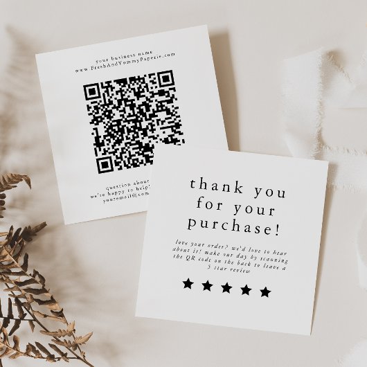 EMELIAシンプルニュートラルユニークAレビュー スクエア名刺