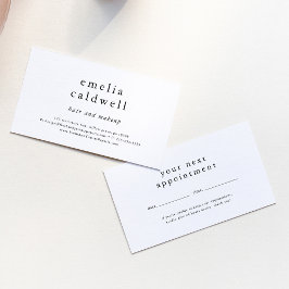 EMELIAシンプルボホ小モダン事業リマインダー 予約カード