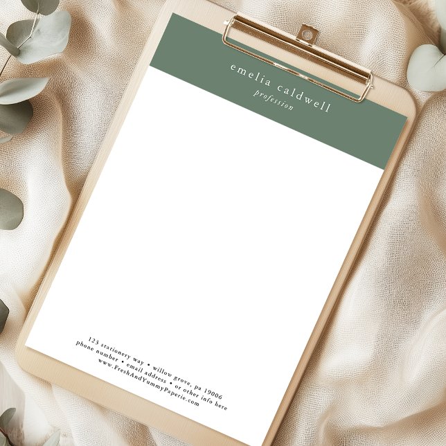 EMELIAセージパーソナルビジネスプロフェッショナル会社 レターヘッド (EMELIA Sage Personal Business Professional Company Letterhead)