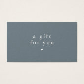 EMELIAダークブルーバウチャーギフト証明書テンプレート (正面)