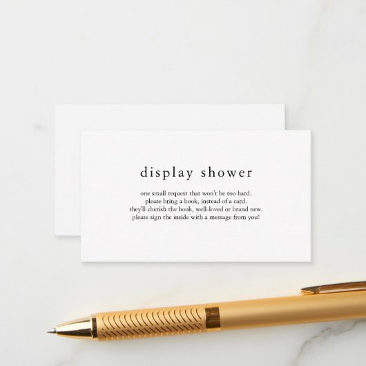 EMELIAディスプレ素朴イ・シャワーカード エンクロージャーカード (正面/裏面インサイチュ)