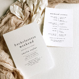 EMELIAニュートラユニークル素朴バチェロレッテ週末 招待状