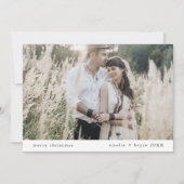 EMELIAブラックシンプルフユニークァミリ写真 シーズンカード (正面)