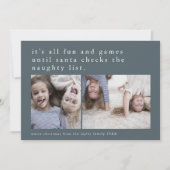 EMELIAブルー写真笑わされるクリスおもしろいマス シーズンカード (正面)