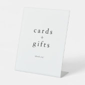 EMELIAミニマルユニークリストシンプルカードとギフト 台座サイン (正面)