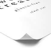 EMELIAミニマルユニークリストシンプルスイートトリート ポスター (角)