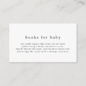 EMELIAモダンシンプルベビー用ベビーシャワーブック エンクロージャーカード (正面)