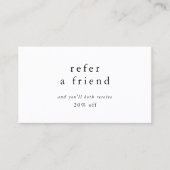 EMELIAモダン白黒フレンド割引を参照 紹介カード (正面)