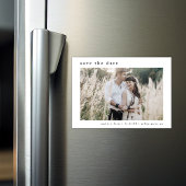 EMELIA写真素朴写真シンプル結婚式の日付を保存 マグネット招待状