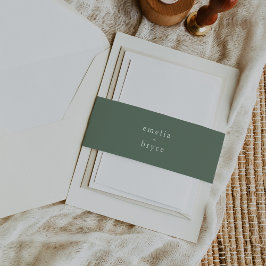 EMELIA素朴シンプルモダンマウンテンサージュ結婚ズ 招待状ベリーバンド