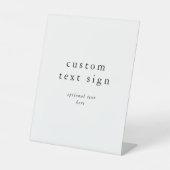 EMELIA素朴シンプルモダンBOHOカスタムウェディング 台座サイン (正面)