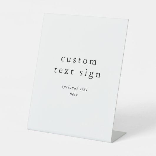 EMELIA素朴シンプルモダンBOHOカスタムウェディング 台座サイン (正面)