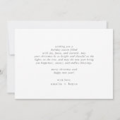 EMELIA赤い緑の印刷可能なファミリーメリークリスマス シーズンカード (裏面)