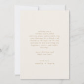 EMELIA金ゴールドボホクリスマス写真喜びクリスマス シーズンカード (裏面)