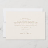 EMELIA金ゴールド簡単聖書聖句クリスマス シーズンカード (裏面)