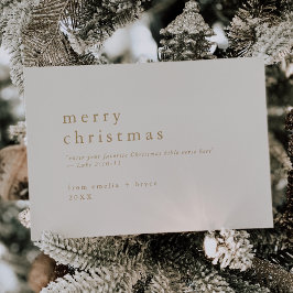 EMELIA金ゴールド簡単聖書聖句クリスマス シーズンカード