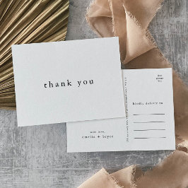 EMELIA シンプルモダンボホユニークの結婚感謝 ポストカード