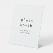 EMELIA ユニーク Neutralの素朴結婚写真ブース 台座サイン (正面)