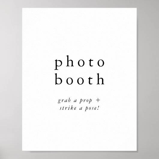EMELIA Boho印刷可能結婚な写真ブースの看板 ポスター (正面)