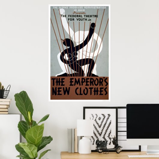 Ements New Clothes 1937 WPA ポスター (ホームオフィス)