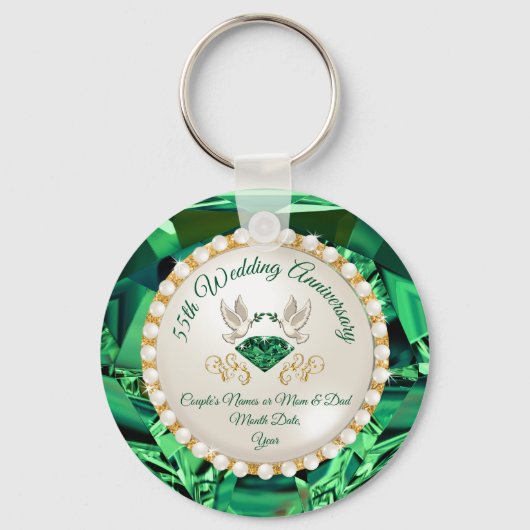 Emerald, 55th Anniversary Party Ideas, Cheap キーホルダー (正面)