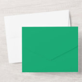 Emerald All-in-One Wedding Invite – カスタマイズ オールインワン招待状 (裏面)