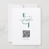 Emerald Ampersand Save the Date | ウェディングカード セーブザデート (裏面)