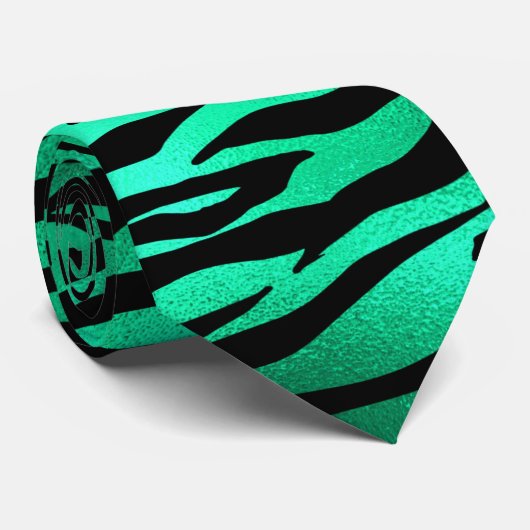 Emerald and Gold Safari Series Design 10 ネクタイ (ロール)