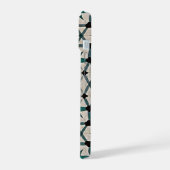 Emerald axis abstract geometric pattern 1284 iPhone 15ケース (左側面)