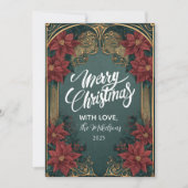 Emerald Baroque Christmas シーズンカード (正面)