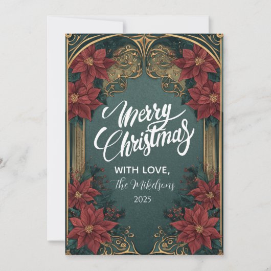 Emerald Baroque Christmas シーズンカード (正面)