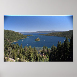 Emerald Bay, Lake Tahoe，カリフォルニア州，アメリカ ポスター