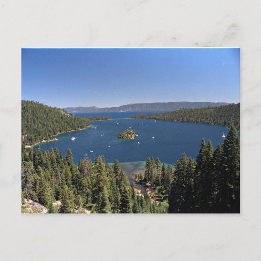 Emerald Bay, Lake Tahoe，カリフォルニア州，アメリカ ポストカード (正面)