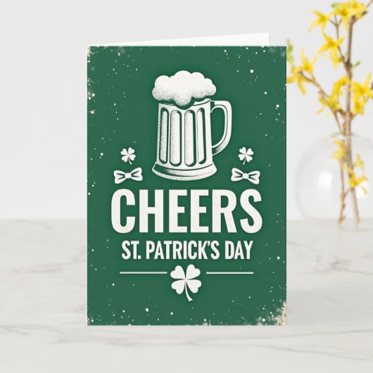 Emerald Beer Cheers Pattern Card カード (黄色い花)