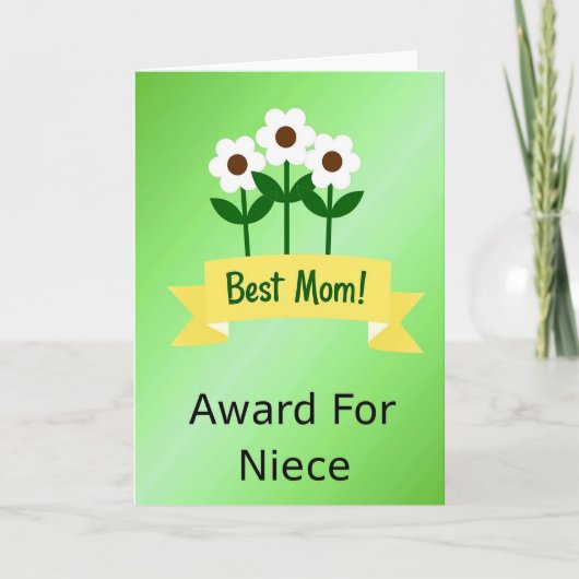 Emerald Best Mom Illustration Card カード (正面)