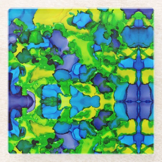 Emerald Bliss ガラスコースター (正面)