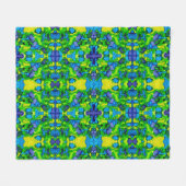 Emerald Bliss フリースブランケット (正面(横))