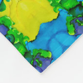 Emerald Bliss フリースブランケット (角)