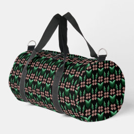 Emerald & Blush Botanical Duffle Bag ダッフルバッグ