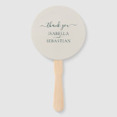 Emerald Blush Wedding ハンドファン (裏面)