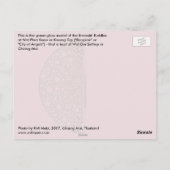 Emerald Buddha、チェンマイ、タイ ポストカード (裏面)