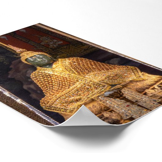 Emerald Buddha statue ポスター (角)