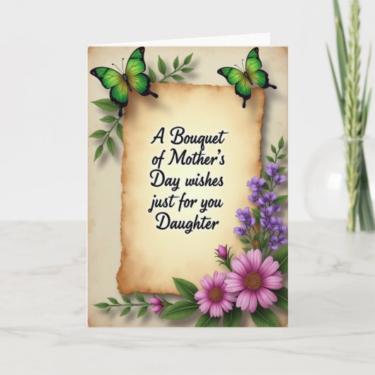 Emerald Butterfly Mother Card カード (正面)