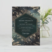 Emerald Celestial Flora Wedding 招待状 (スタンド正面)