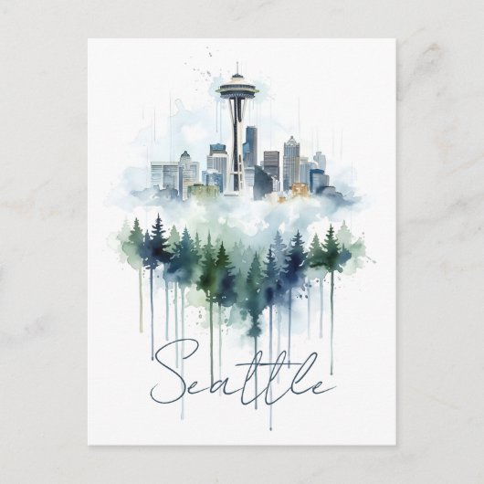 Emerald City Mist: Seattle ポストカード (正面)