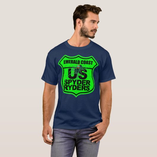 Emerald Coast Chapter - Logo Safety Green Tシャツ (正面フル)