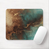 Emerald Copper Marble Luxe Mousepad マウスパッド (マウス)
