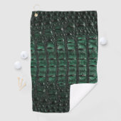 Emerald Crocodile Leather Luxury Exotic Skin ゴルフタオル (インサイチュ)