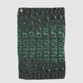 Emerald Crocodile Leather Luxury Exotic Skin ゴルフタオル
