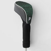 Emerald Crocodile Leather Luxury Exotic Skin ゴルフヘッドカバー (アングル)